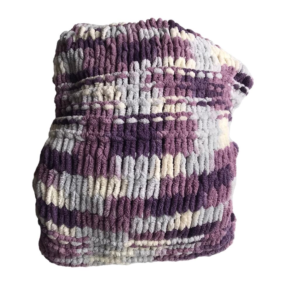 Handmade Ombre Knit Blanket Throw - Picture 2 of 16